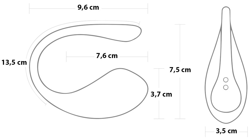 Les dimensions du Lovense Lush 3