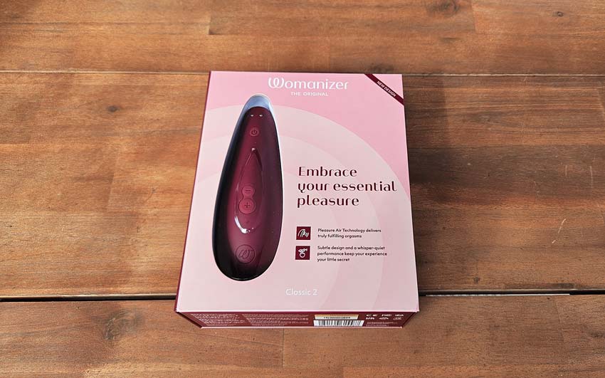 Geschlossene Verpackung des Womanizer Classic 2